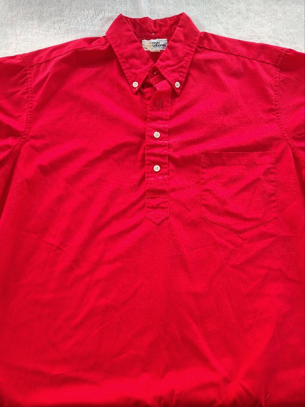 Reyn Spooner Men's Red Button-Down Casual Shirt